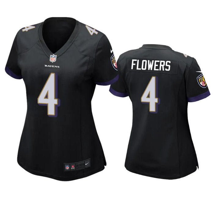 Baltimore Ravens #4 Zay Flowers Black Stitched Football Jersey – Fans Sport  Depot
